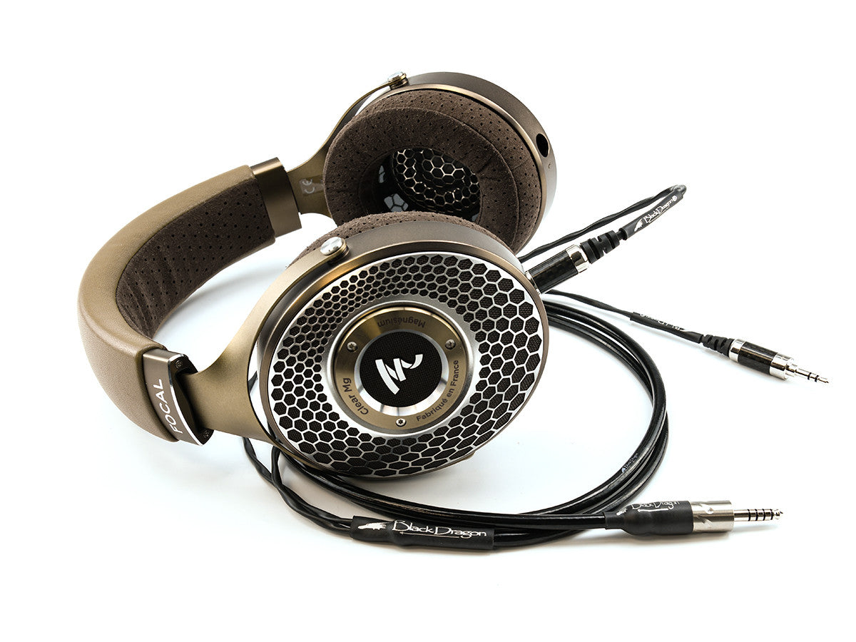 Black Dragon Premium Cable for Focal Clear MG Headphones