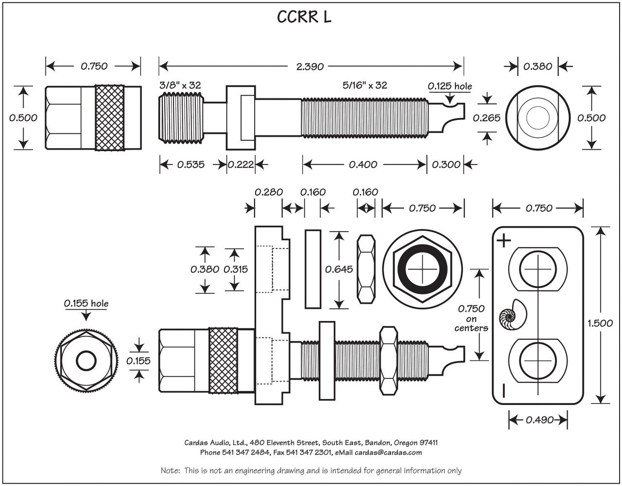 Cardas CCGR L Binding Post Measurements