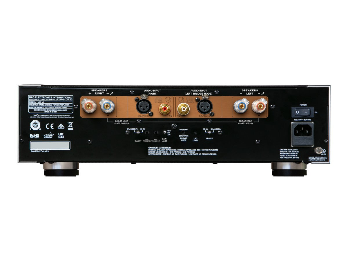 M23 V2 Stereo Power Amplifier