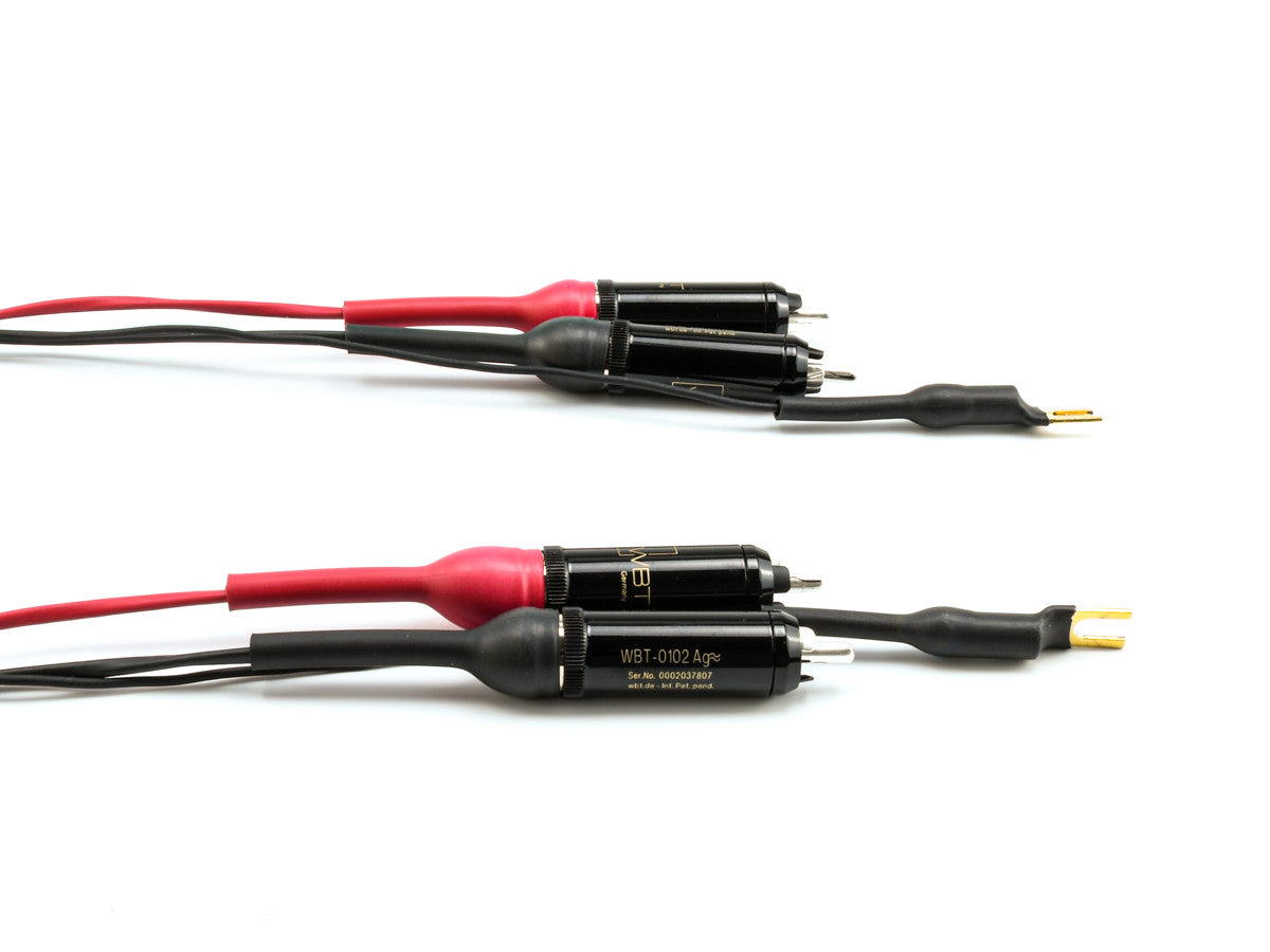 Silver Dragon Phono RCA to RCA Cable - WBT Nextgen 0102AG Locking RCAs