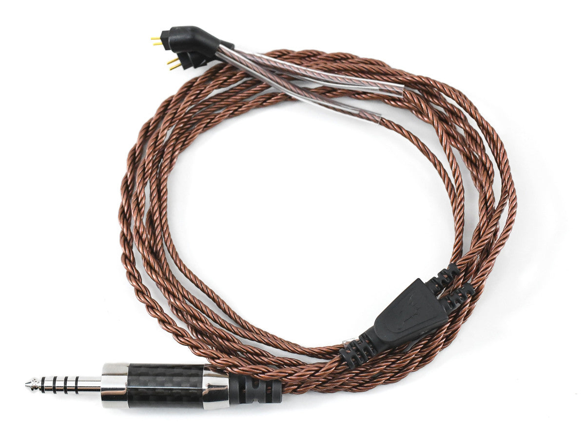Bronze Dragon IEM with Furutech CF-7445 Carbon Fiber 4.4mm TRRRS Connector