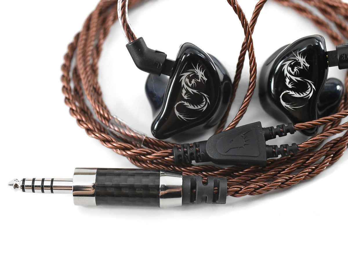 Bronze Dragon IEM with Furutech CF-7445 and 2-pin connectors for JH16 custom IEMs