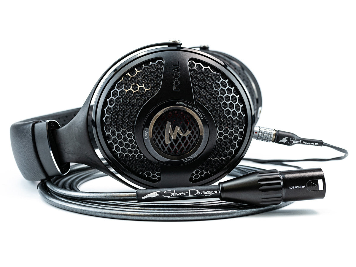 Focal Utopia 2022 Headphones with Silver Dragon Headphone Cable