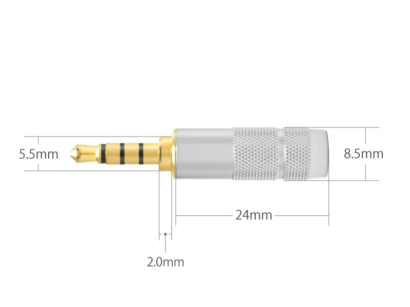 Oyaide 3.5mm TRRS Balanced Connector P-3.54G