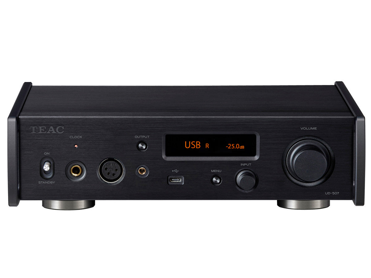 UD-507 DAC, Preamp, Headphone Amp Black Front