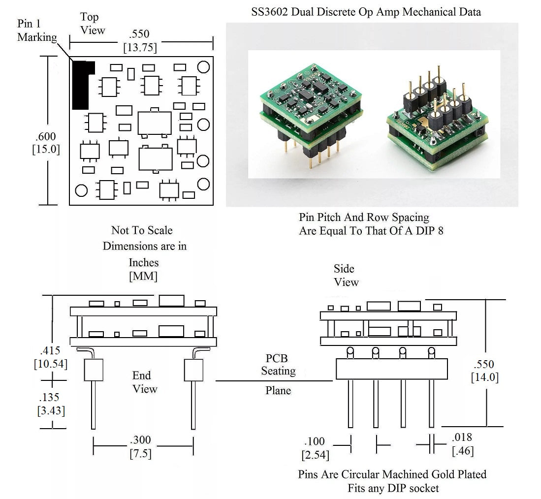 Sparkos Labs SS3602 - Reference-Grade Dual Discrete Op Amp | Moon