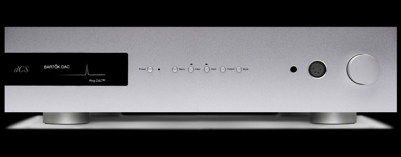 Bartók APEX DAC Headphone Amplifier Front in Silver