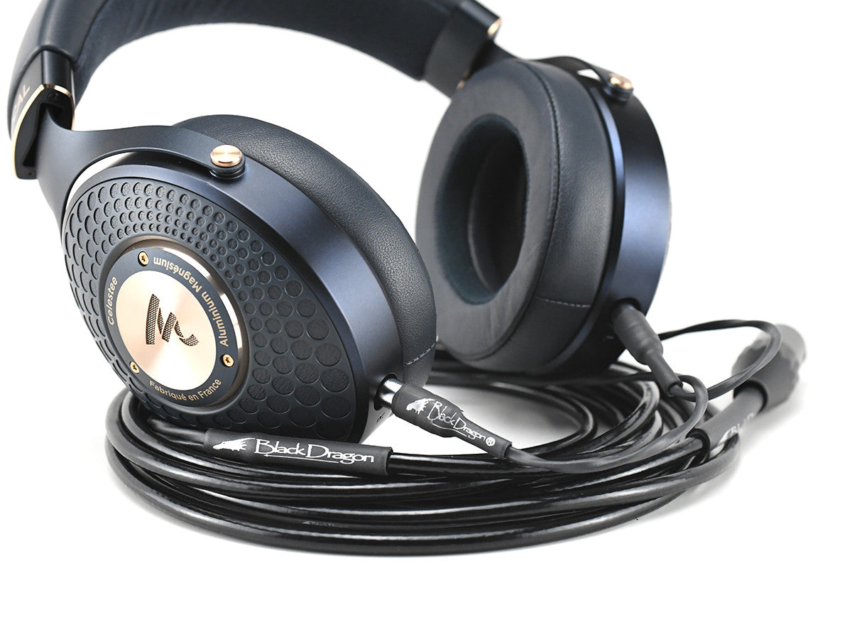 Black Dragon Premium Cable for Focal Celestee headphones