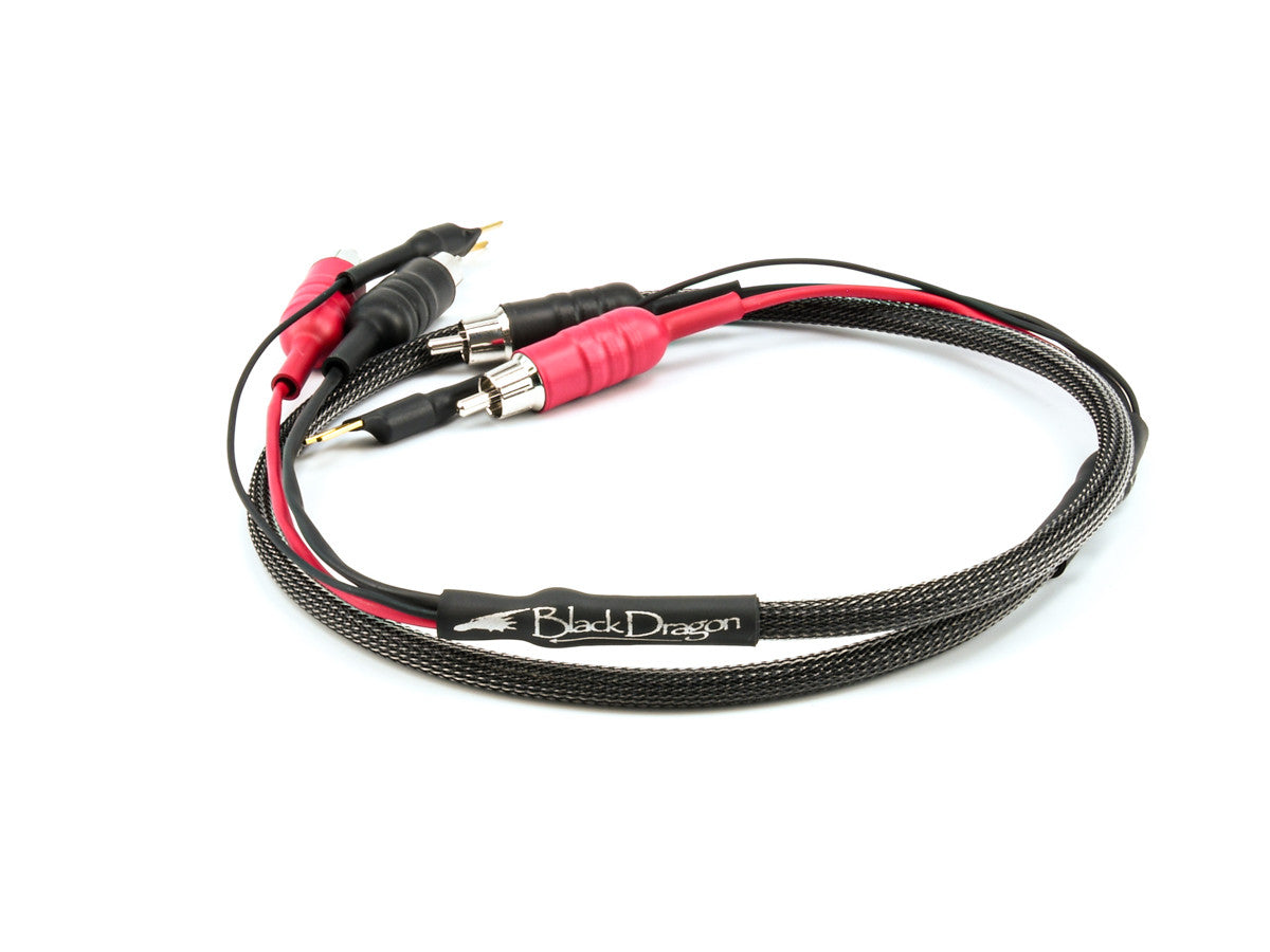 Black Dragon Phono RCA to RCA Cable - Cardas GRCM RCAs