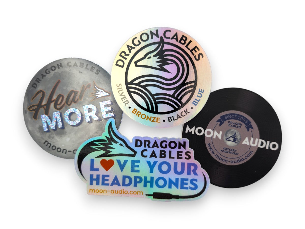 Dragon Cables Premium Stickers Pack - Audiophile Gear Decals | Moon Audio