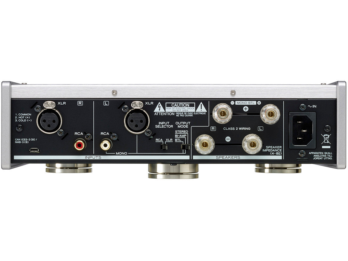 TEAC AP-505 Stereo Power Amplifier Silver (back)