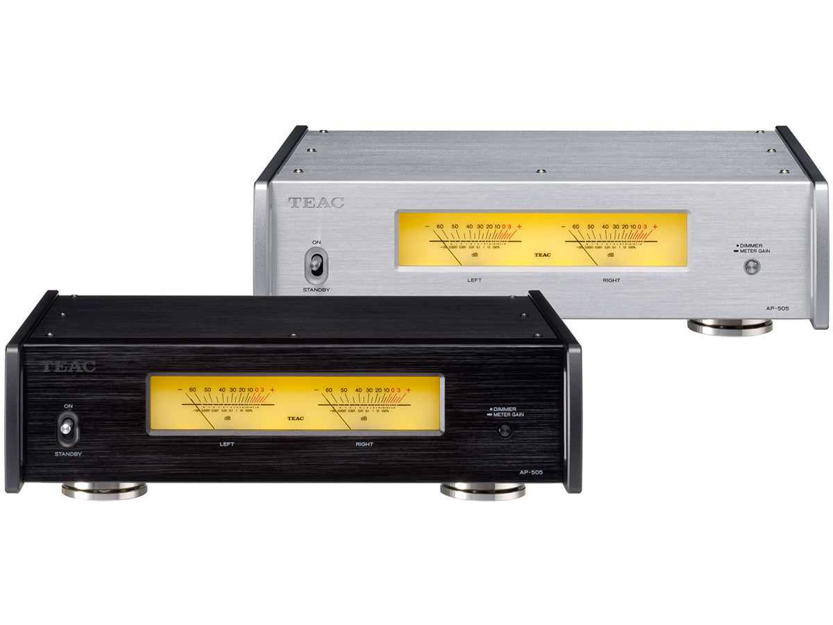 TEAC AP-505 Stereo Power Amplifier Black and Silver