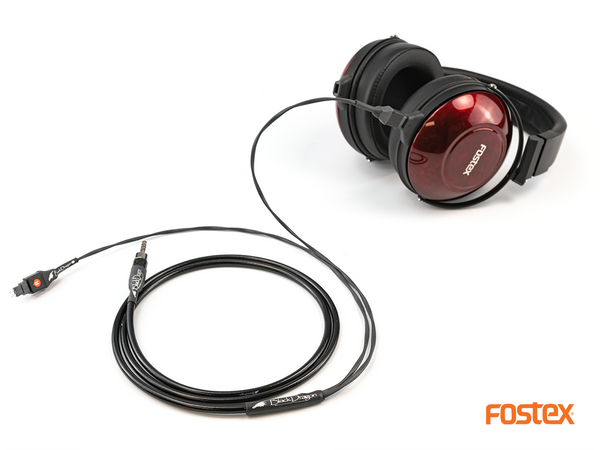 Black Dragon Premium Cable for Fostex Headphones | Moon Audio