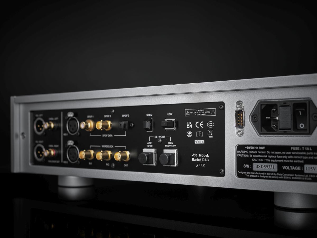 Bartók APEX DAC Headphone Amplifier Rear