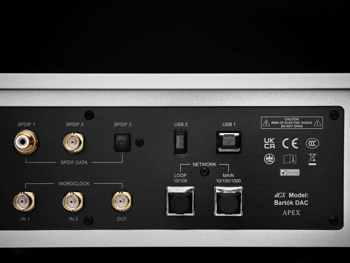 Bartók APEX DAC Headphone Amplifier Rear
