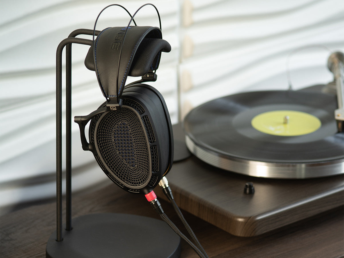 Dan Clark Audio Expanse Headphones with turntable