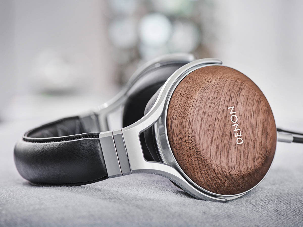 DENON AH-D7200 headphones with Walnut cups