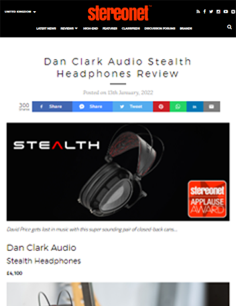 DAN CLARK AUDIO STEALTH REVIEW Stereonet
