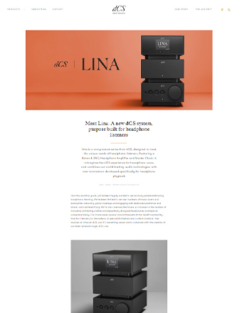 dCS LINA Network DAC, Headphone Amplifier and Master Clock Introduction