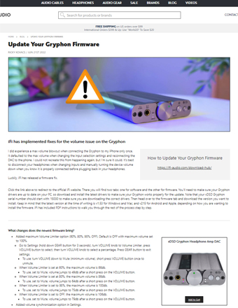 Update Your Gryphon Firmware