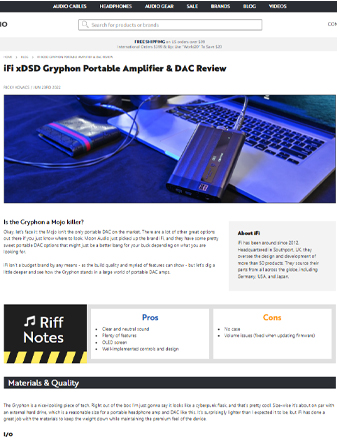 iFi xDSD Gryphon Portable Amplifier & DAC Review