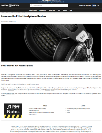 Meze Audio Elite Headphone Review