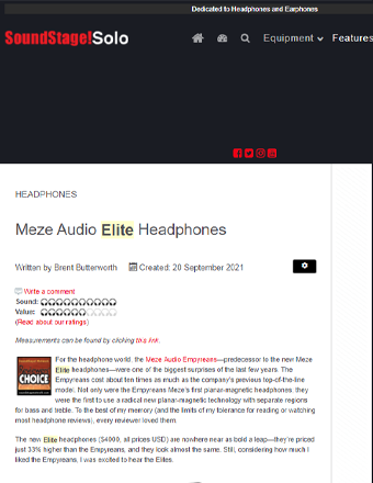 Meze Elite Soundstage Review