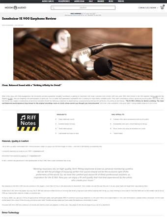 Moon Audio ie900 review
