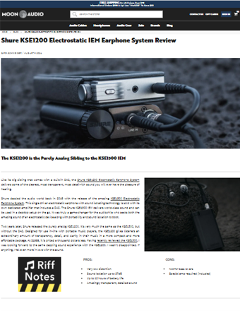 Shure Review Moon Audio