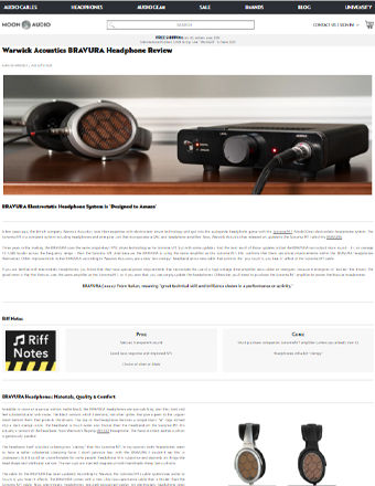 Warwick Acoustics BRAVURA Headphone Review