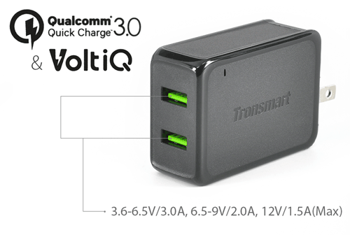 Tronsmart USB Quick Charge 3.0 & VoltiQ technology